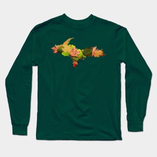 Upper Peninsula Fall Leaves Long Sleeve T-Shirt